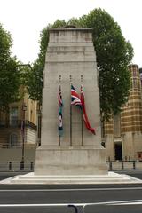 The Cenotaph in London on a sunny day