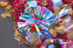 Commonwealth remembrance wreath at the Cenotaph in London