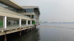 View of Manila Ocean Park and Hotel H2O from the sea