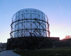 Pforzheim Gasometer at dusk