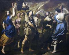 The Triumph of David painting by Andrea Vaccaro