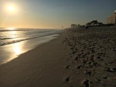 Blouberg Strand beach sunset with Table Mountain view