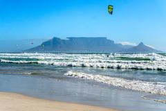 Bloubergstrand South Africa beach with Table Mountain view