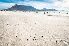 Bloubergstrand beach with Table Mountain in the background, South Africa