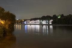 Boat House Row along the Schuylkill River in Philadelphia