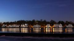 Boathouse Row at night, Philadelphia