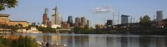 Philadelphia skyline from Boathouse Row, 2019