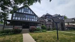 Boathouses for the Pennsylvania Barge Club and Crescent Boat Club on Boathouse Row in Philadelphia