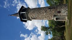 Waterloo Pioneer Memorial Tower under a clear sky