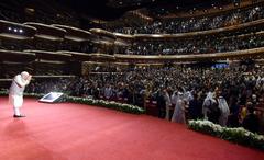 Prime Minister Narendra Modi at Dubai Opera in Abu Dhabi on February 11, 2018