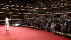 Prime Minister Narendra Modi at Dubai Opera in Abu Dhabi