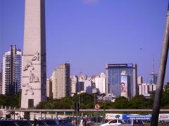 view from Parque do Ibirapuera in Sao Paulo, Brazil