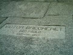 Inscription on Victor Brecheret's work at the University of São Paulo Museum of Contemporary Art