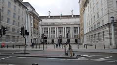 panoramic view of County Hall building with the London Eye in the background