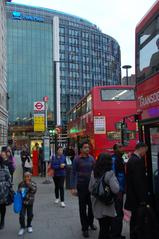 Bus stop at Westminster Bridge Road