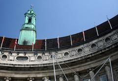 County Hall in London overlooking the River Thames