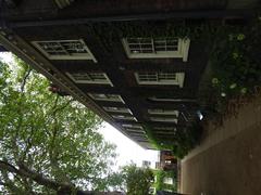 Geffrye Museum of the Home building with lush gardens