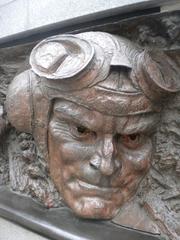 Airman detail from the Battle of Britain Memorial at Victoria Embankment, London