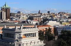 View from the rooftop of the Círculo de Bellas Artes in Madrid