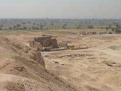 Temple towards Deir el-Bahari in Theban Necropolis, Egypt