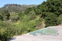 hikers on a trail in Bronson Canyon, Griffith Park