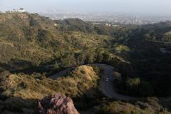 Hikers exploring Bronson Canyon in Griffith Park