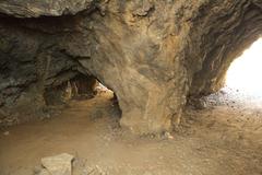 Inside Bronson Cave in Los Angeles, California