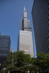 200 South Wacker and Willis Tower view from the west