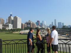 Chicago skyline view from Roosevelt Road