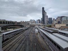 Chicago view with Willis Tower and Union Station