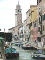 Ponte dei pugni in Venice with a view of the Rio San Barnaba