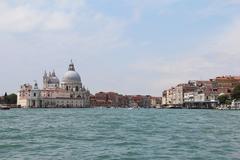 Bacino di San Marco with Punta della Dogana and Santa Maria della Salute basilica in Venice