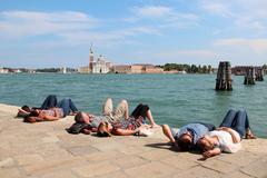 San Giorgio Maggiore Island viewed from Punta della Dogana in Venice, Italy