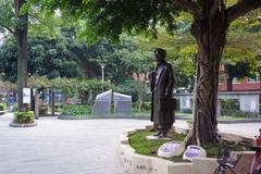 Chiang Wei-shui Memorial Park statues and steles