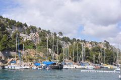 Calanque de Port Miou in Cassis scenic view