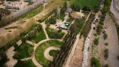 aerial view of Parque Mapocho Poniente in Chile