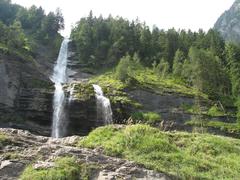 Waterfall of Le Rouget near Sixt-Fer-à-Cheval, Haute-Savoie, France