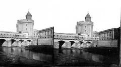 Le Castillet in Perpignan, historical photograph by Eugène Trutat