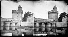 Le Castillet in Perpignan, historical photograph by Eugène Trutat