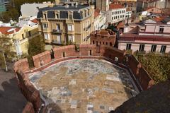 panoramic rooftop view from Castillet in Perpignan