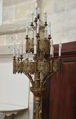 Candlestick surrounding the altar of Saint Louis in Cathédrale Saint Louis de La Rochelle