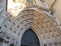 Tympanum of Saint-Pierre Cathedral in Saintes