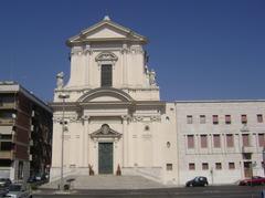 Facade of the Cathedral of San Francesco in Civitavecchia