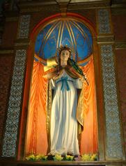 Santa Fermina statue in St. Francis of Assisi Cathedral, Civitavecchia