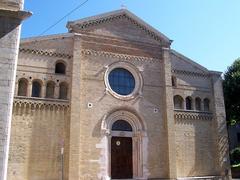 Front view of Fano Cathedral