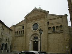 Facade of the Duomo in Fano, Italy