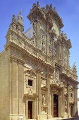 facade of Basilica concattedrale di Sant'Agata in Gallipoli