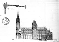 first plan of the Cathedral of María Inmaculada