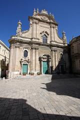 Facade of the Cathedral in panoramic view