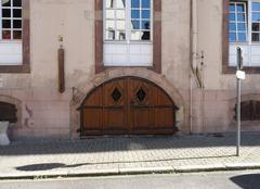 access door to the historical cellars of the Hôpital Civil de Strasbourg